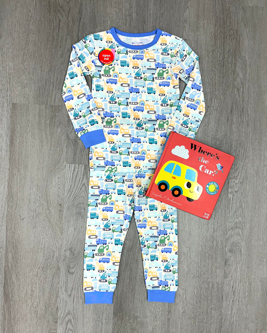 As Truck Would Have It L/S Pajama Kids Pajamas Magnetic Me   