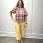 Renee Faux Suede Confetti Plaid Tops Tyler Boe   