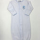 Light Blue Embroidered Carousel Converter Clothing Magnolia Baby   