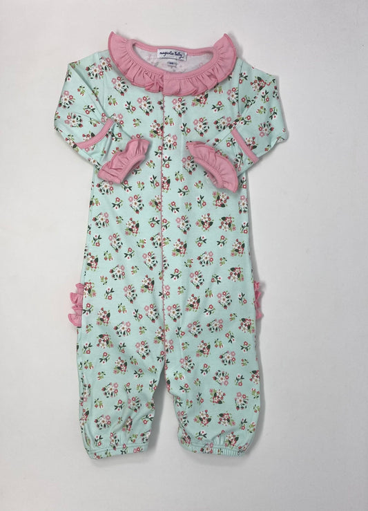 Aurora's Classics Printed Ruffle Converter Baby Sleepwear Magnolia Baby   