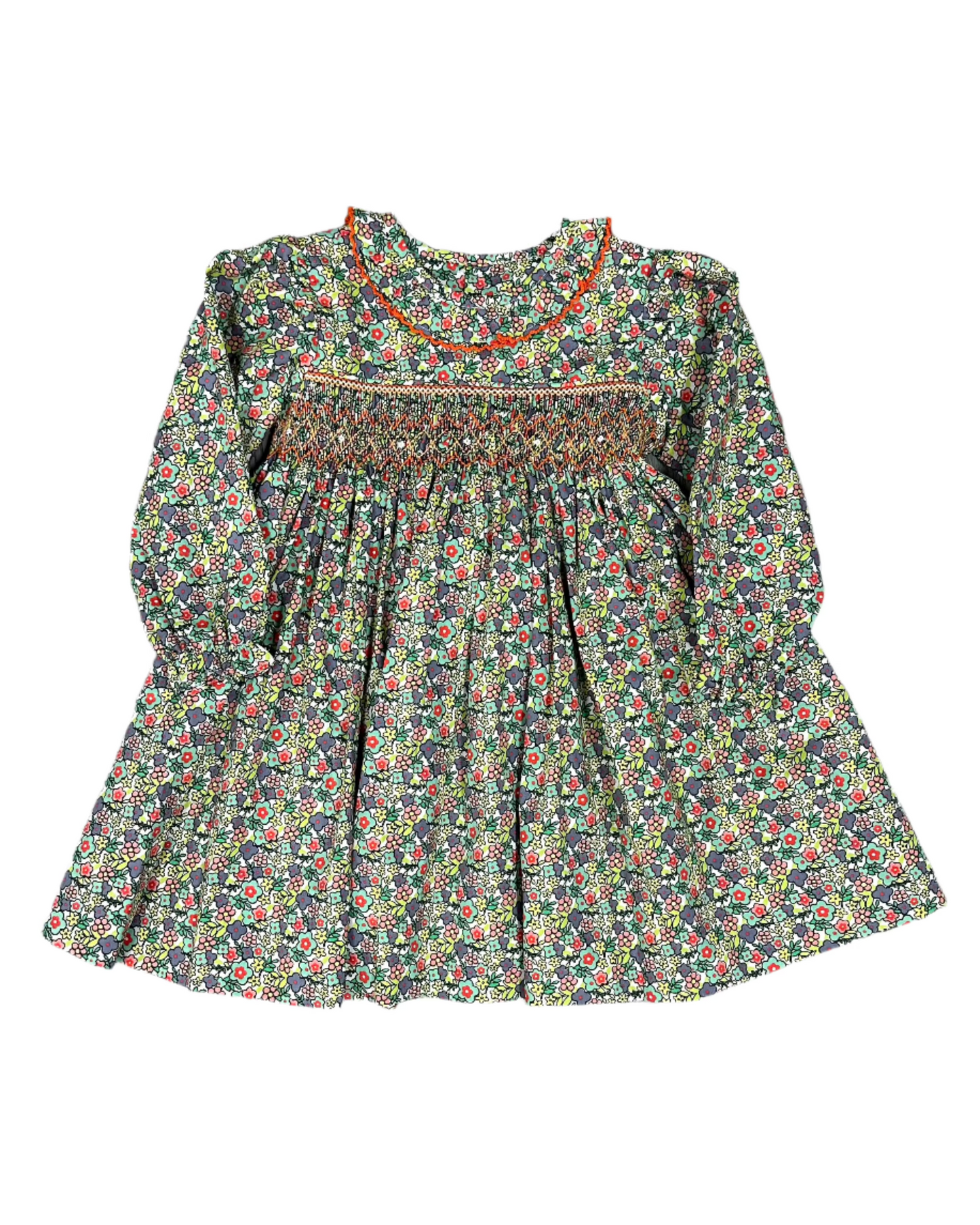 Juliette Dress - Orange Flower Girls Play Dresses Remember Nguyen   