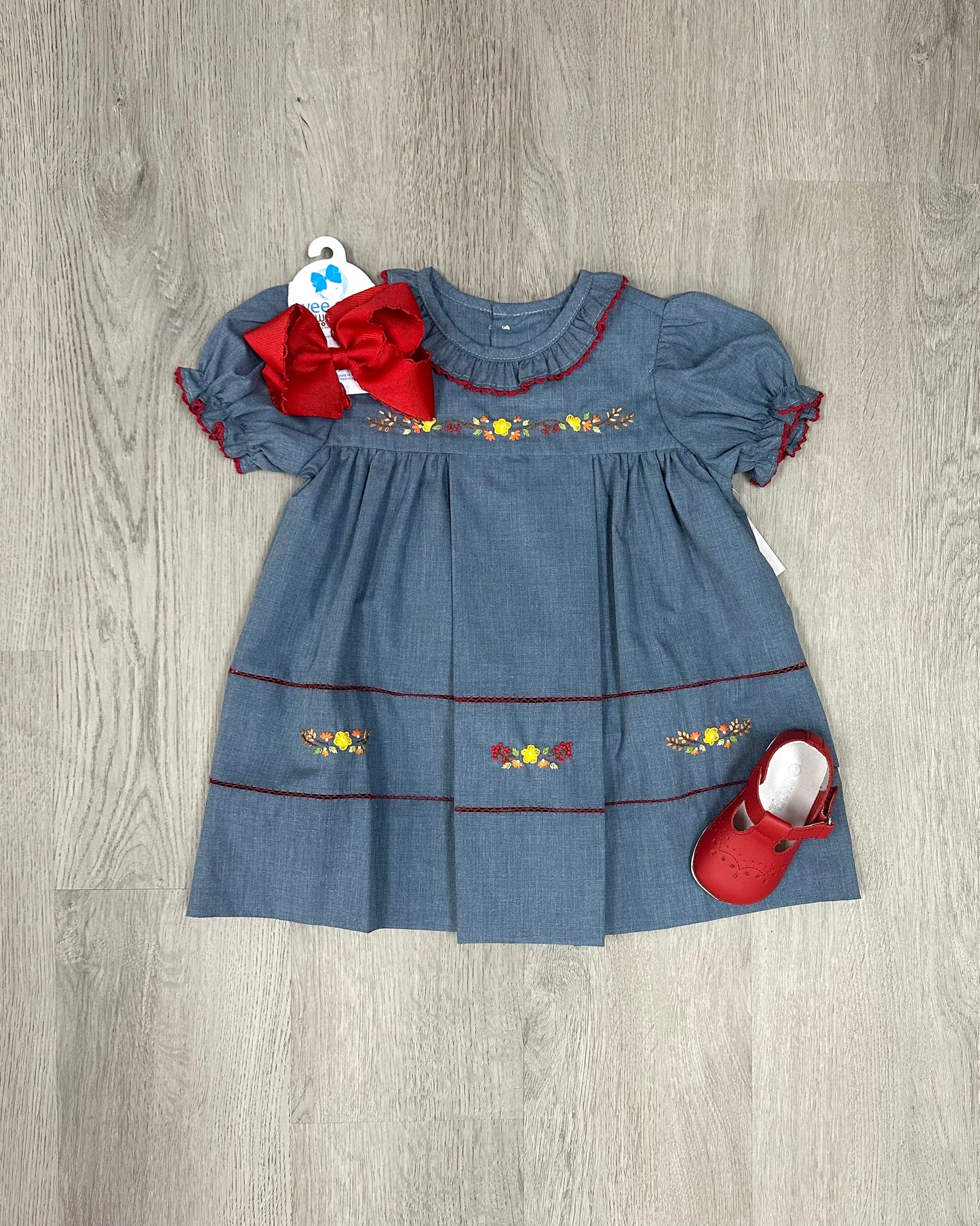 Beatrix Dress - Denim Blue Girls Play Dresses Remember Nguyen   