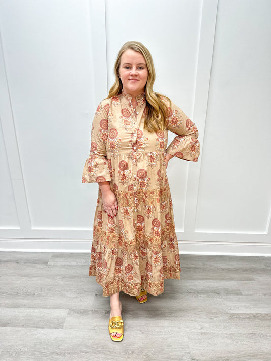 Vivian - Toasted Oak Long Dresses Victoria Dunn Design   