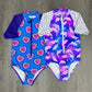 Glowing Hearts Rashguard One Piece Kids Swim Hatley