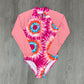 Sunburst Tie Dye L/S Rashguard Swimsuit Kids Swim Hatley