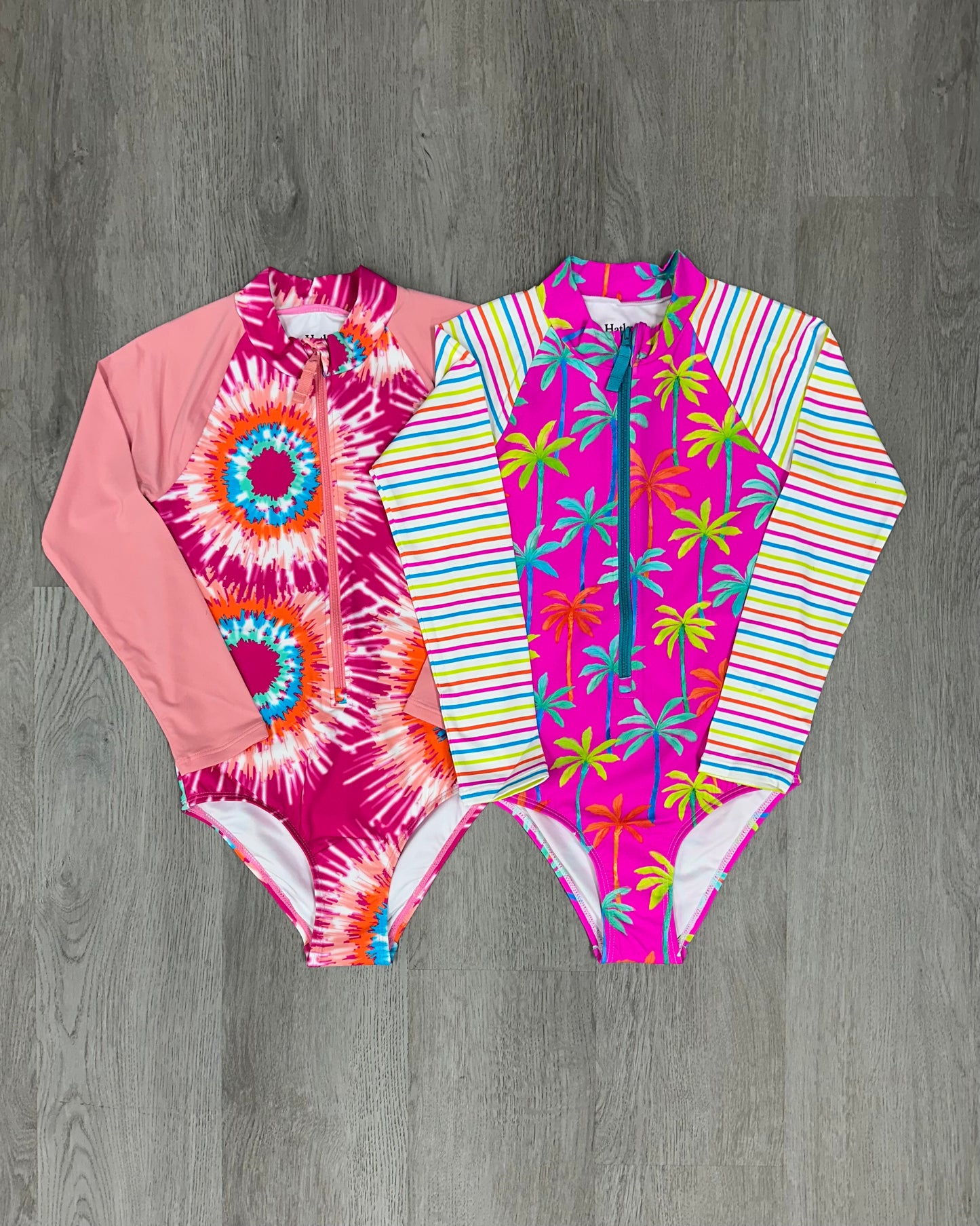 Sunburst Tie Dye L/S Rashguard Swimsuit Kids Swim Hatley