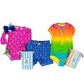 Neon Blue Pineapples Swim Trunks Kids Swim Rufflebutts