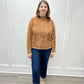 L/S Funnel Neck Dolman Top - Walnut Sweaters Tribal   