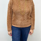 L/S Funnel Neck Dolman Top - Walnut Sweaters Tribal   