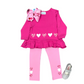 Hearts Baby Doll Top with Leggings Girls Sets Funtasia Too