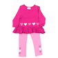 Hearts Baby Doll Top with Leggings Girls Sets Funtasia Too