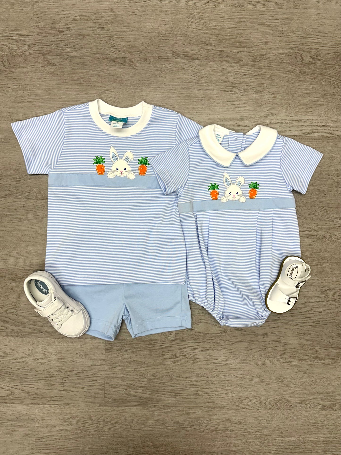 Boys Bunny Face Short Set Boys Sets Claire & Charlie