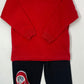 Deep Red Solid Sweatshirt Boys Sweaters + Sweatshirts Luigi   