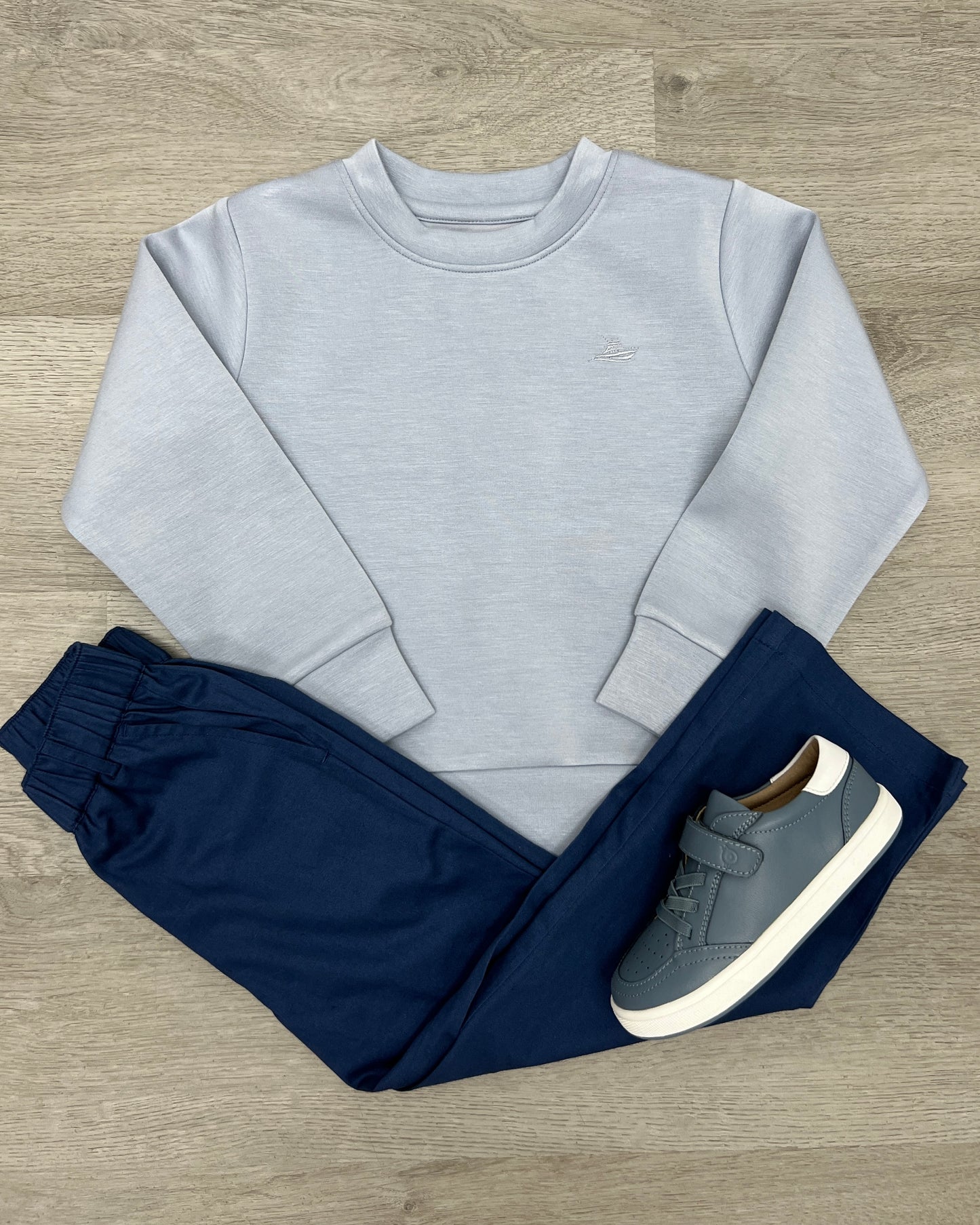 Performance Sweatshirt - Light Blue Boys Sweaters + Sweatshirts Southbound   