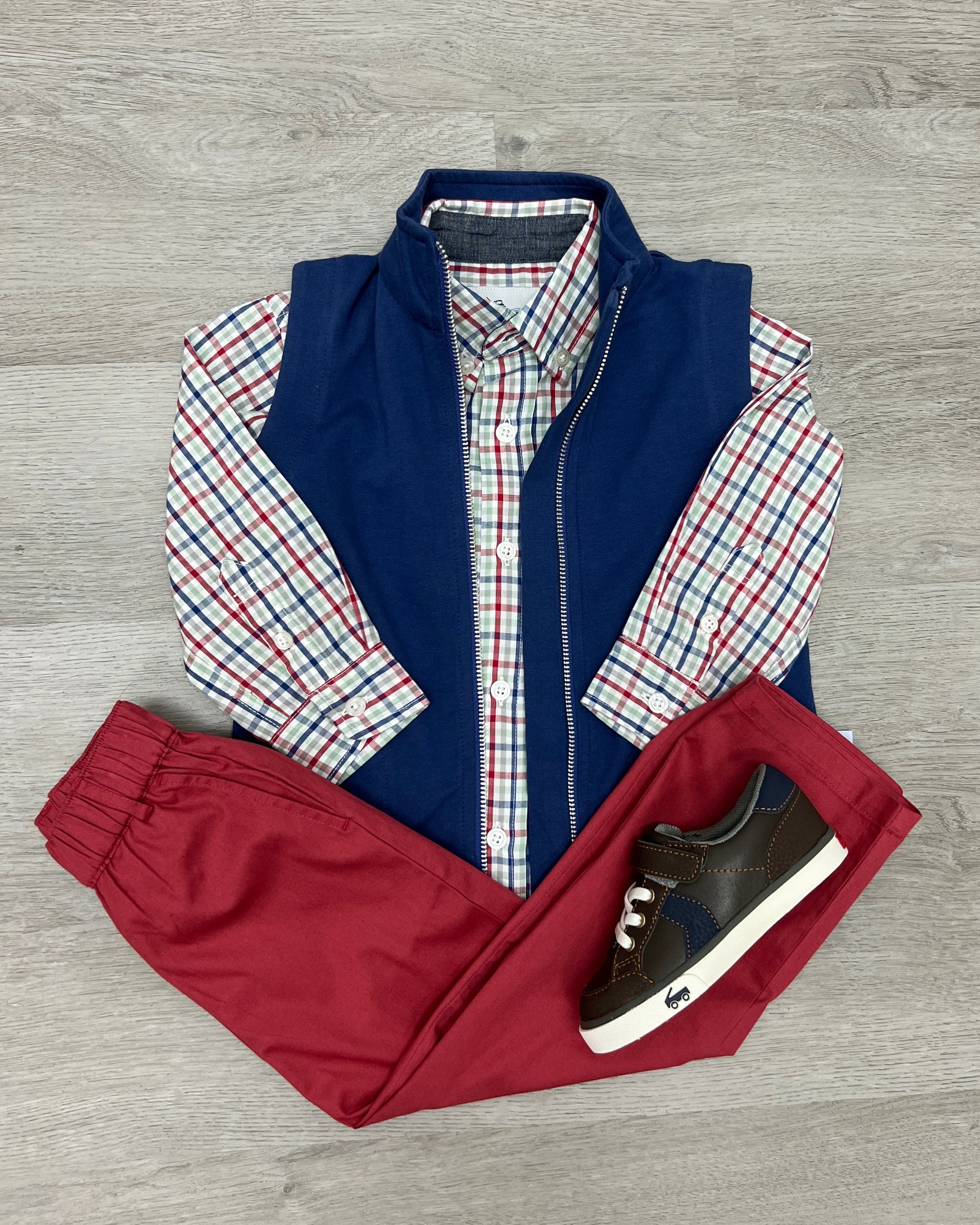 Boy's Dress Shirt - Blue/Red/Green Boys Shirts + Polos Southbound   