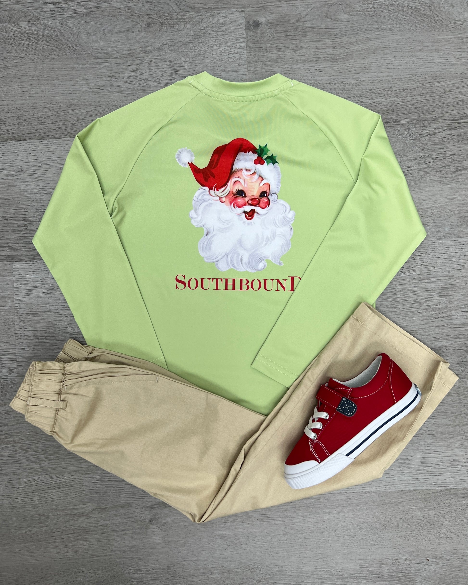 Boy's Performance Tee - Santa Boys Tees Southbound   