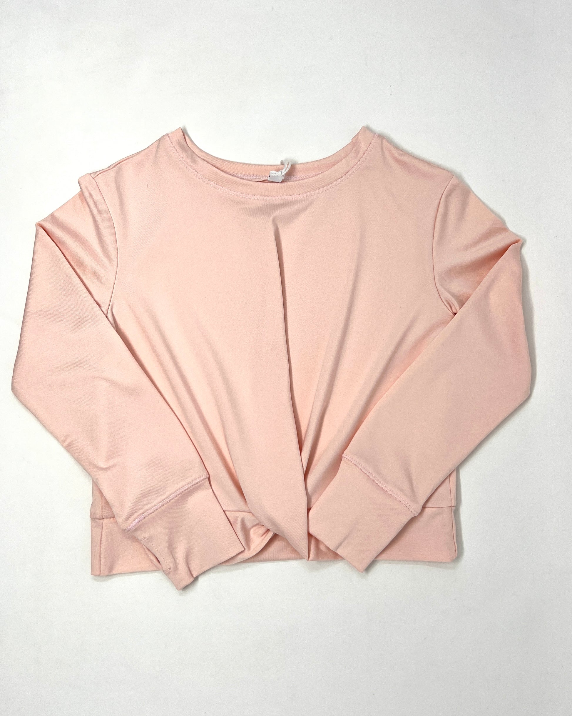 Athletic Knot Top - Pearl Blush Girls Tops + Tees Honesty   