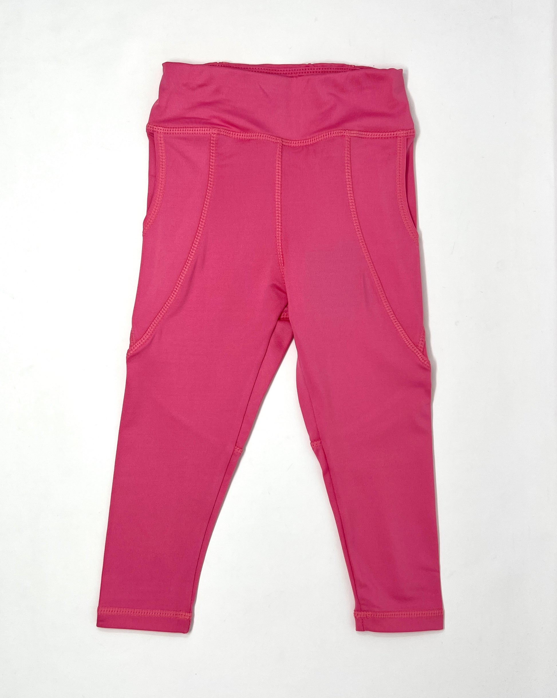 Athletic Leggings - Azalea Dark Pink Girls Pants + Leggings Honesty   