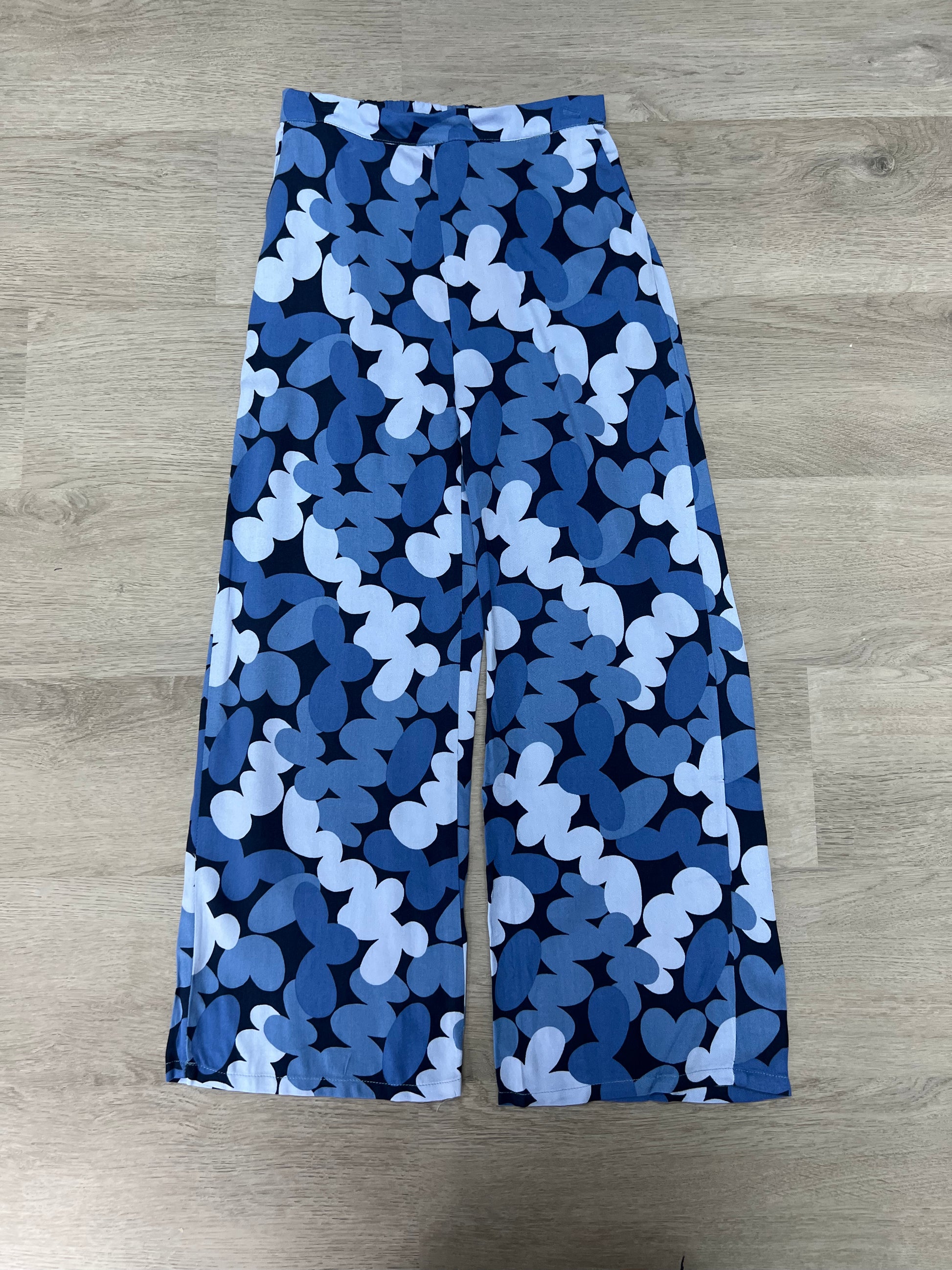 Girl's Blue Abstract Print Pants Girls Pants + Leggings Compagna Fantastica   