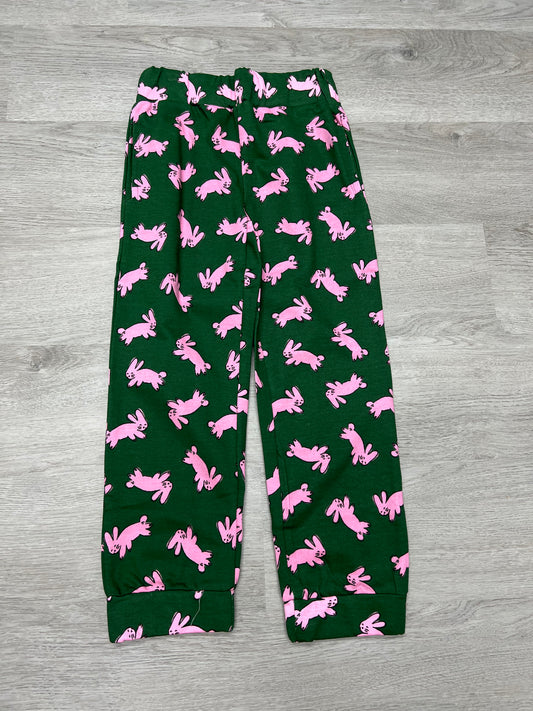 Green Rabbit Print Pants Girls Pants + Leggings Compagna Fantastica   