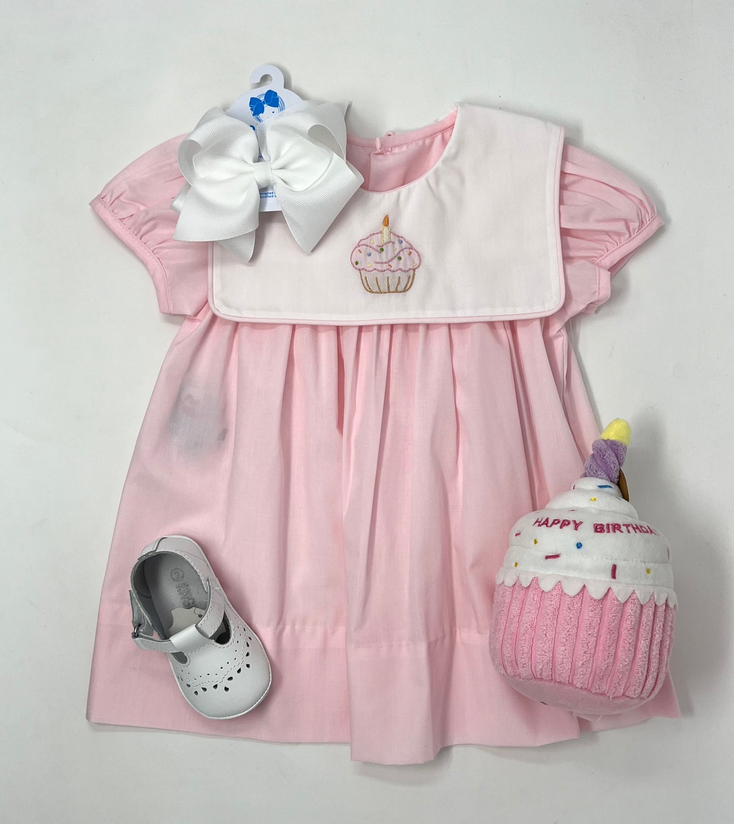 Pink Ellis Dress - Birthday Cupcake Girls Occasion Dresses Remember Nguyen   