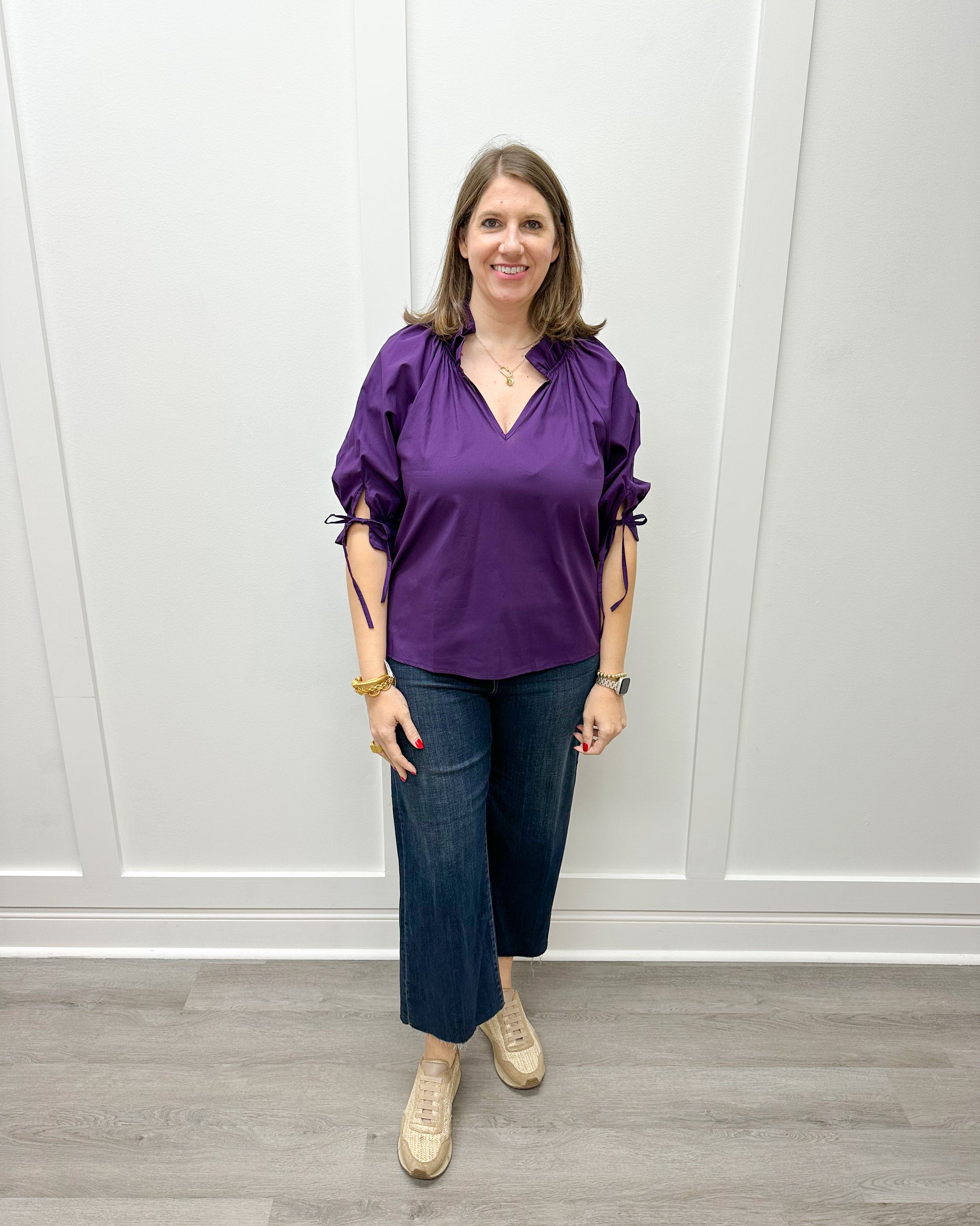 Eloise Top- Violet Tops Sofia Collection   