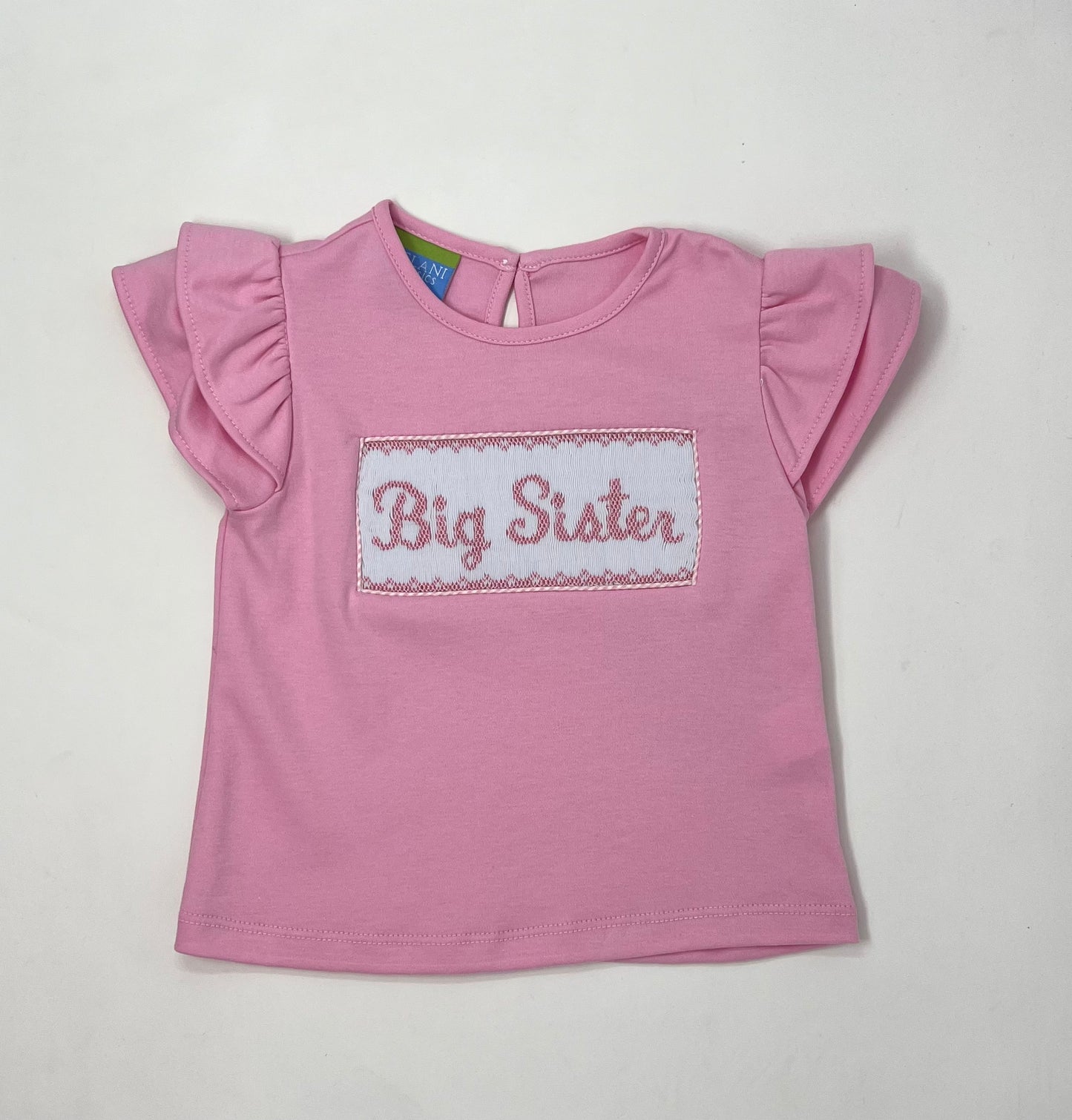 Big Sister Pink Knit Shirt Girls Tops + Tees Anavini   