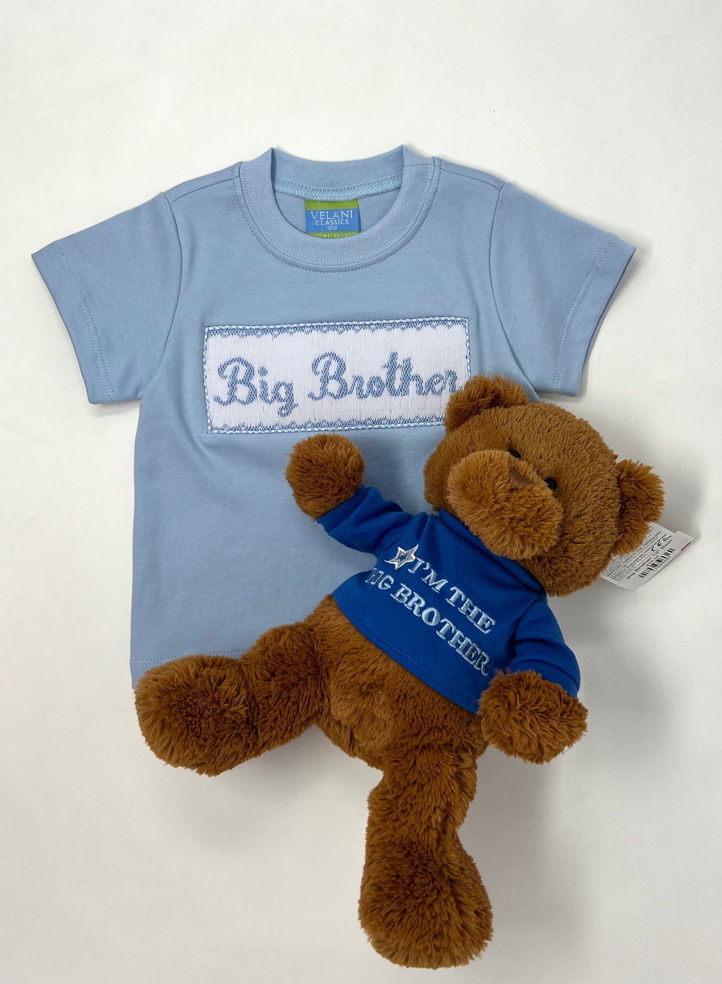 Big Brother Lt. Blue Knit Shirt Boys Tees Anavini   