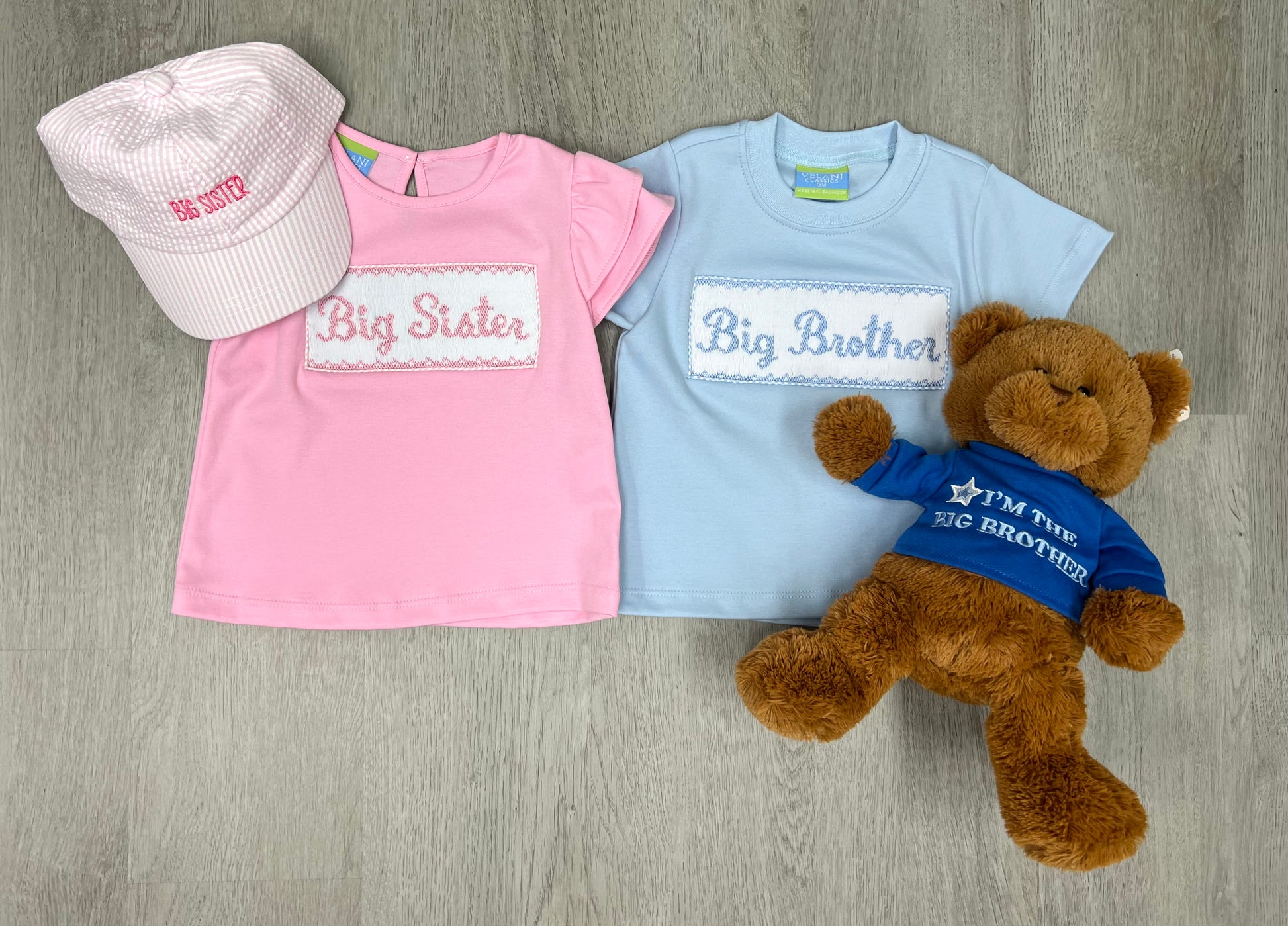 Big Sister Pink Knit Shirt Girls Tops + Tees Anavini   