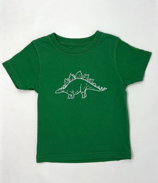 SS Green Stegosaurus T-Shirt Boys Tees Mustard & Ketchup   