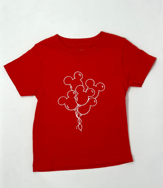 SS Red Balloons T-Shirt Boys Tees Mustard & Ketchup   