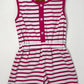Lily Romper Pink Stripe Girls Bubbles + Rompers Millie Jay   