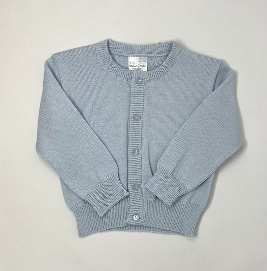 Unisex Cardigan - Lt. Blue Girls Sweaters + Sweatshirts Dolce Gaccia   
