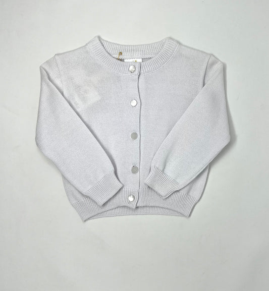 Unisex Cardigan - White Girls Sweaters + Sweatshirts Dolce Gaccia   
