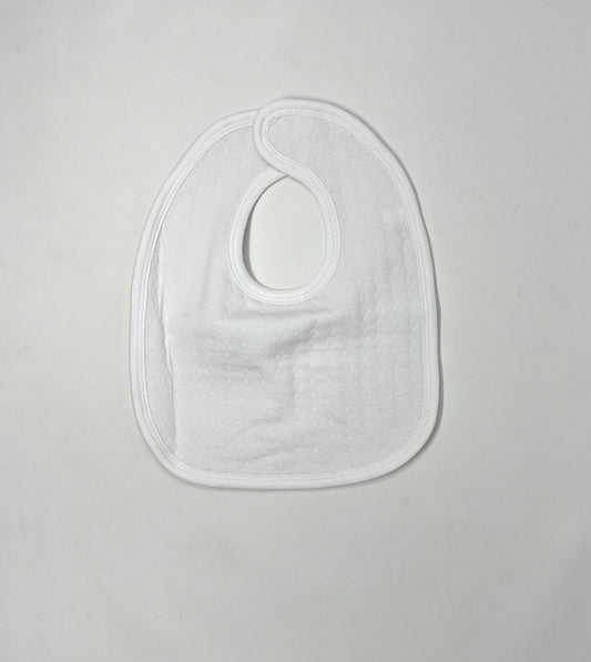 Quilted Bib - White Baby Accessories Oriental Products   