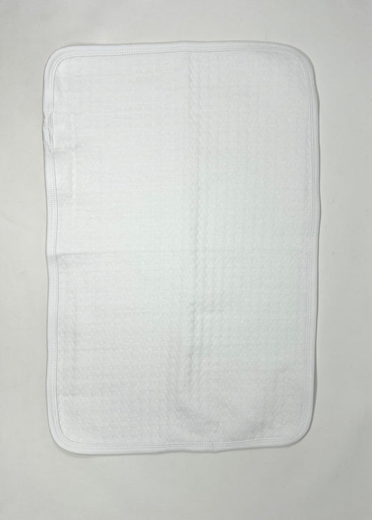 Quilted Burp Cloth - White Baby Accessories Oriental Products   