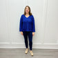 Confetti Swing Pocket Pullover - Sapphire Sweaters Habitat   