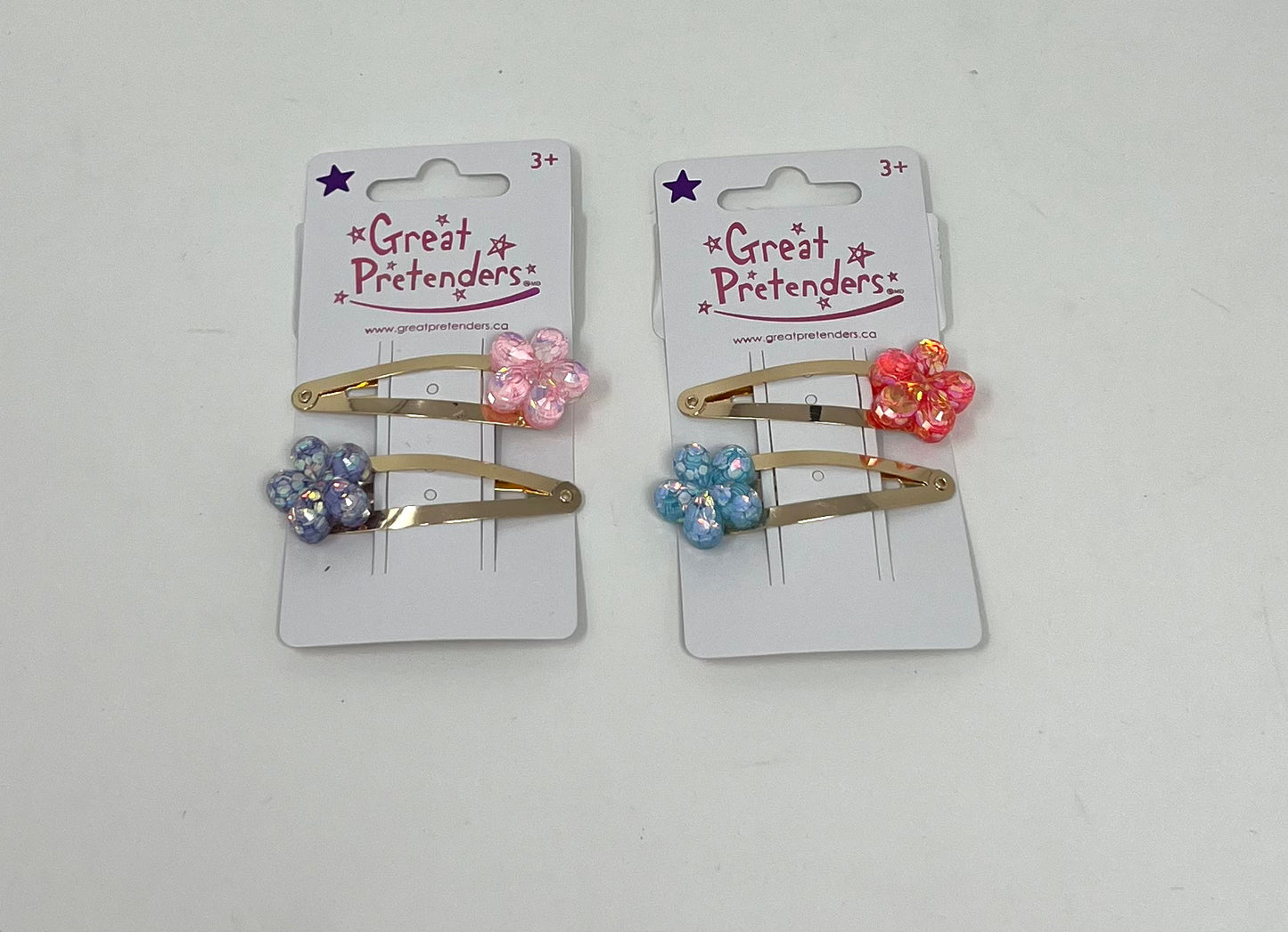 Shimmer Flower Hairclips Kids Jewelry Great Pretenders   