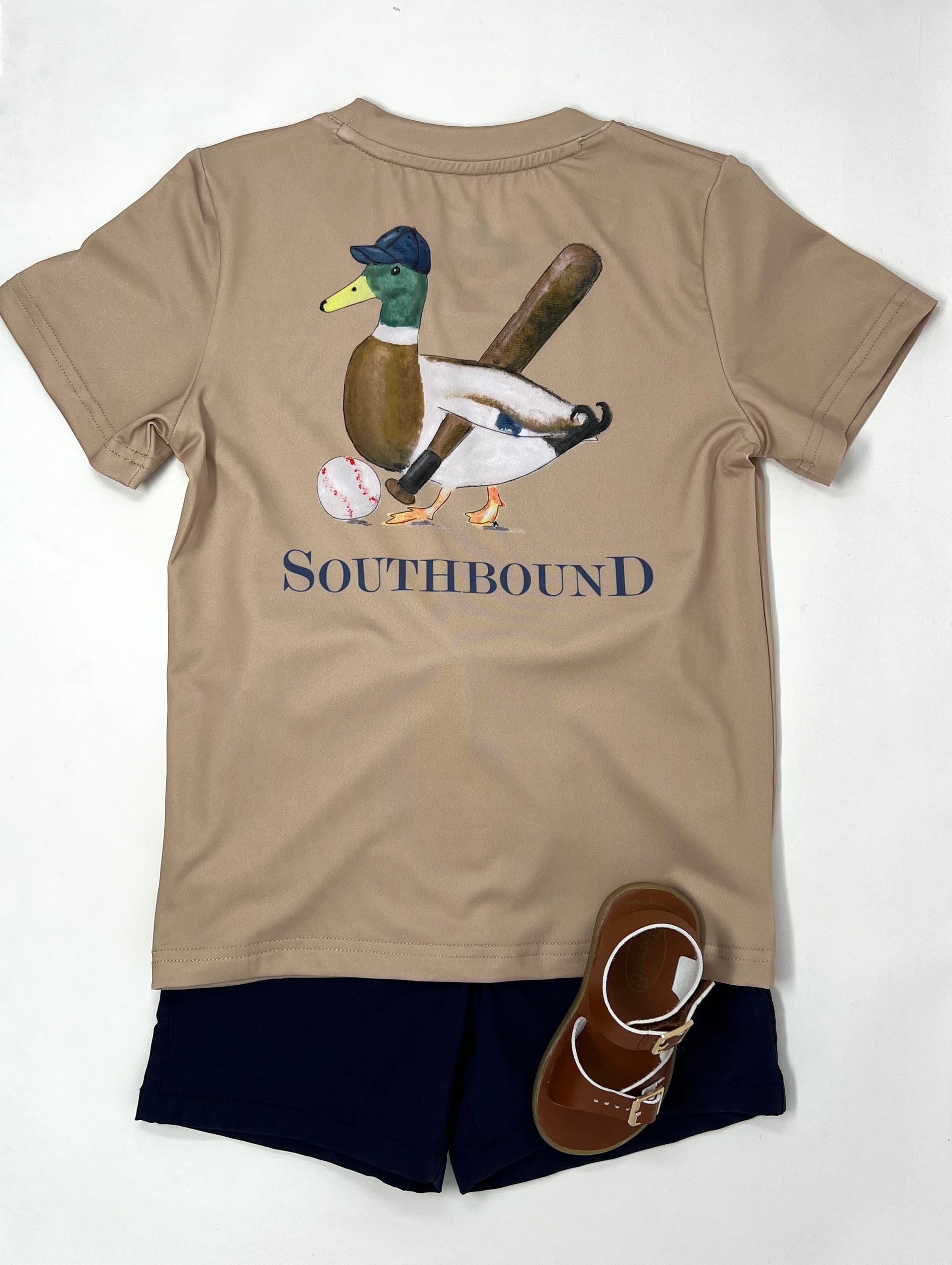 Boy's SS Tee - Baseball Duck Boys Tees Southbound   