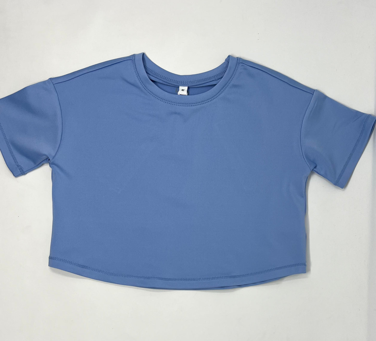 Box Athleisure Shirt - Blue Girls Tops + Tees Honesty   
