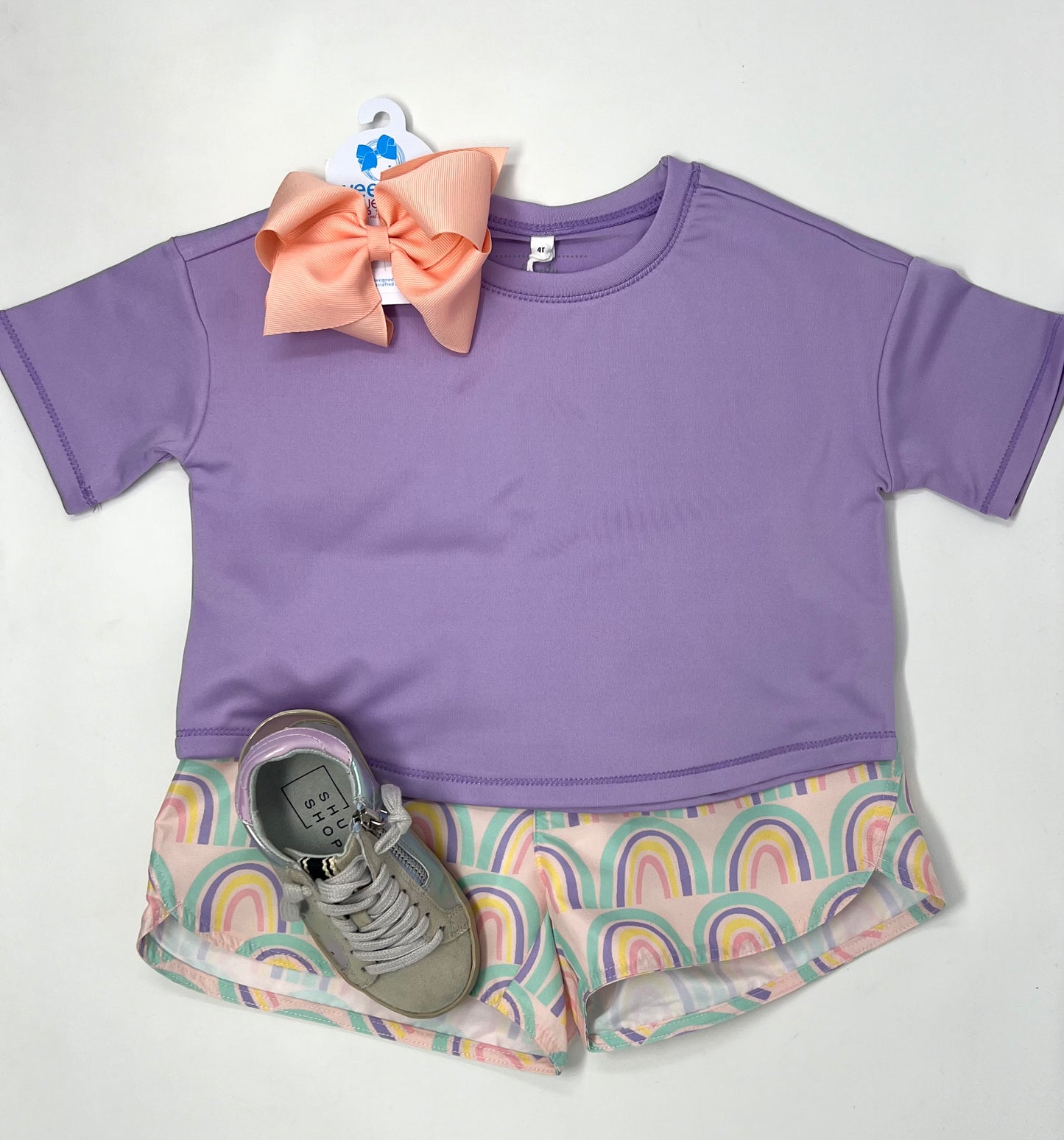 Box Athleisure Shirt - Purple Girls Tops + Tees Honesty   
