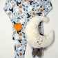 A Little Batty Toddler Long Pajamas - Lt. Blue Kids Pajamas Magnolia Baby   