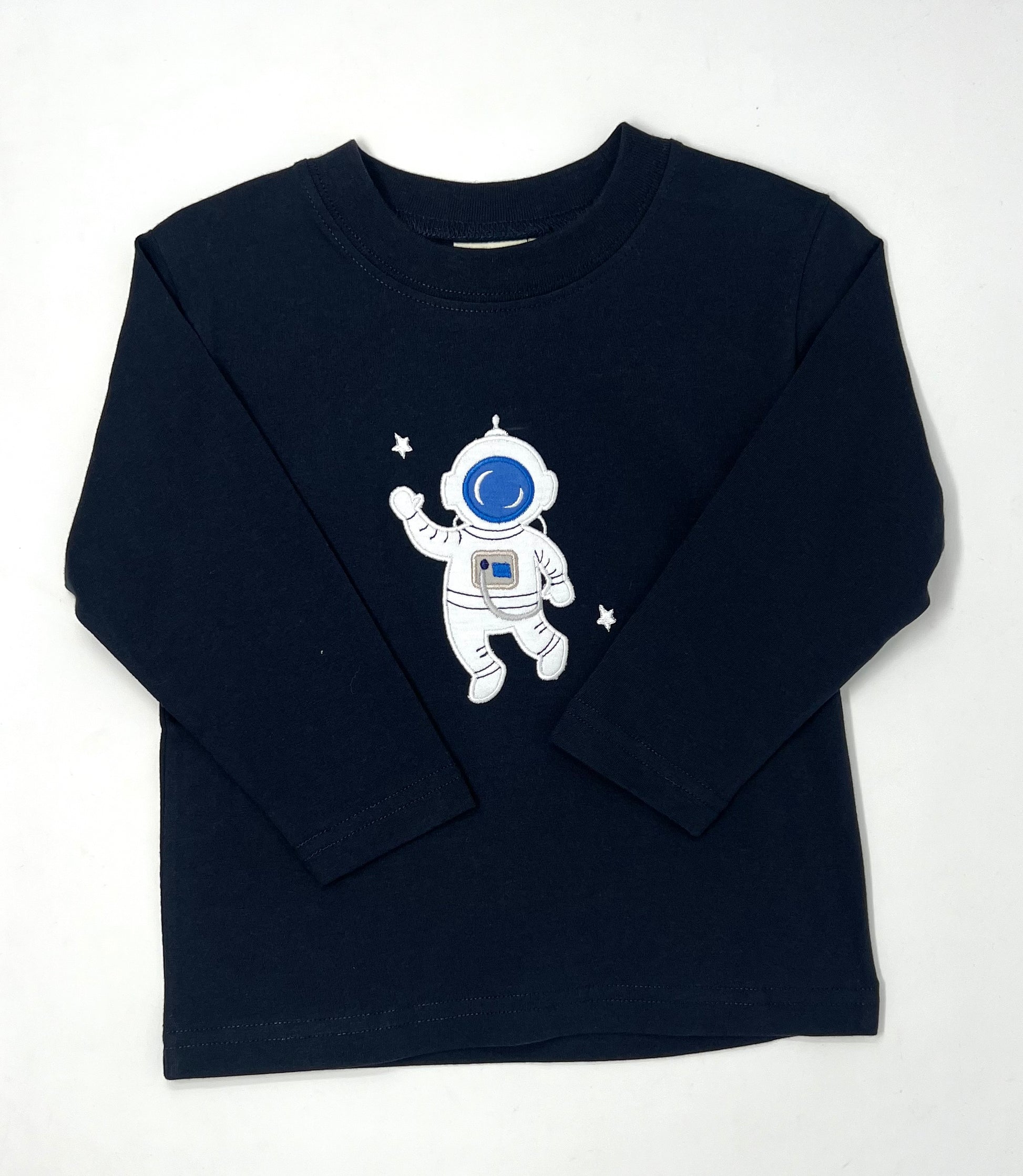 Boy's L/S T-Shirt w/ Astronaut - Dark Navy Boys Tees Luigi   