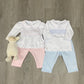 Ava & Archie Smocked Collared Pant Set - Lt. Blue Baby Sleepwear Magnolia Baby   