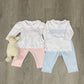 Ava & Archie Smocked Collared Pant Set - Lt. Pink Baby Sleepwear Magnolia Baby   