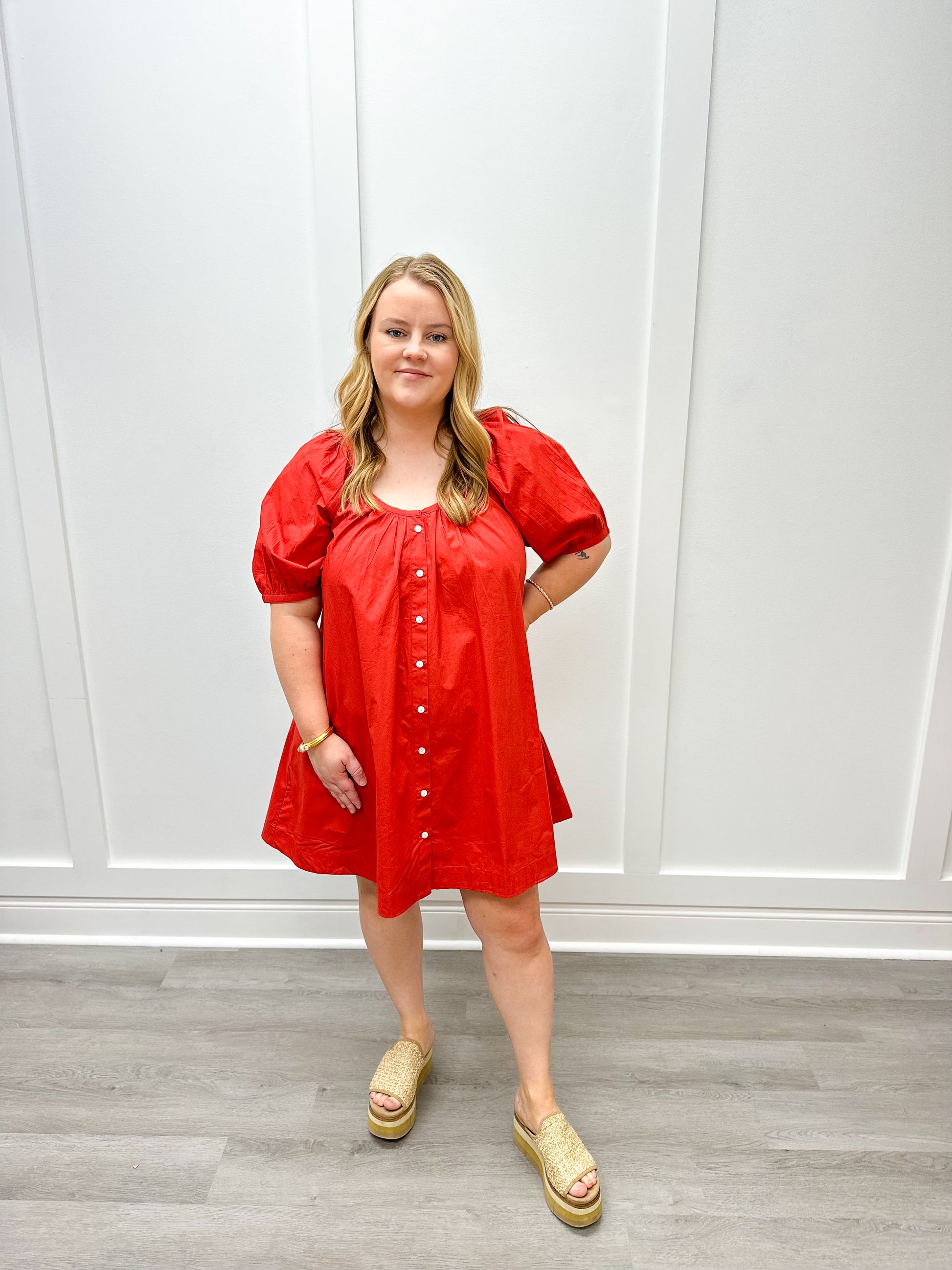 Day Dress - Red Short Dresses Livro   