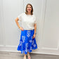 Market Skirt - Mughal Floral Blue Skirts Livro   