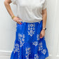 Market Skirt - Mughal Floral Blue Skirts Livro   