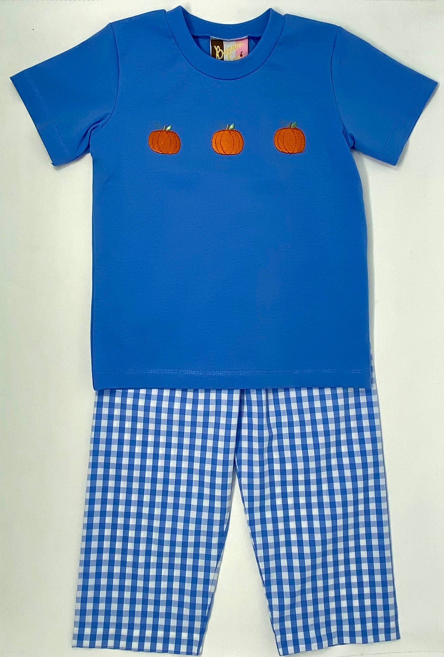 Pumpkin Embroidery Boys Pant Set Boys Sets Banana Split   