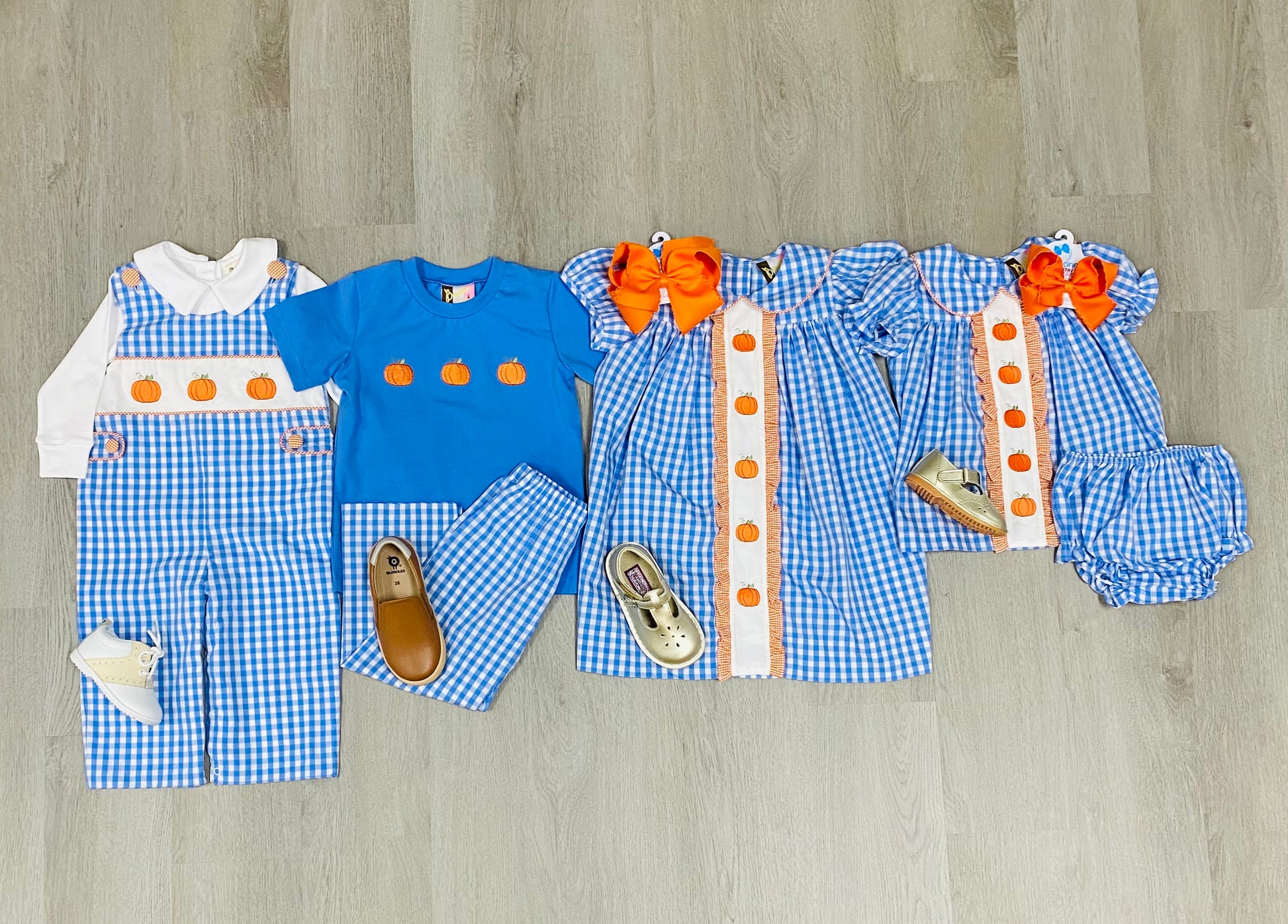 Pumpkin Embroidery Boys Pant Set Boys Sets Banana Split   